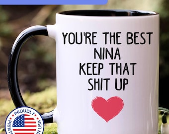 Nina gift, nina mug, nina coffee mug, nina gift idea, funny nina gift, gift for nina, nina cup, APO133