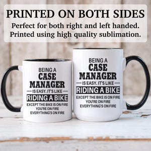 Taza de gerente de casos, regalos de gerente de casos, regalo para gerente de casos, idea de regalo, taza de café de gerente de casos, APO015 imagen 4