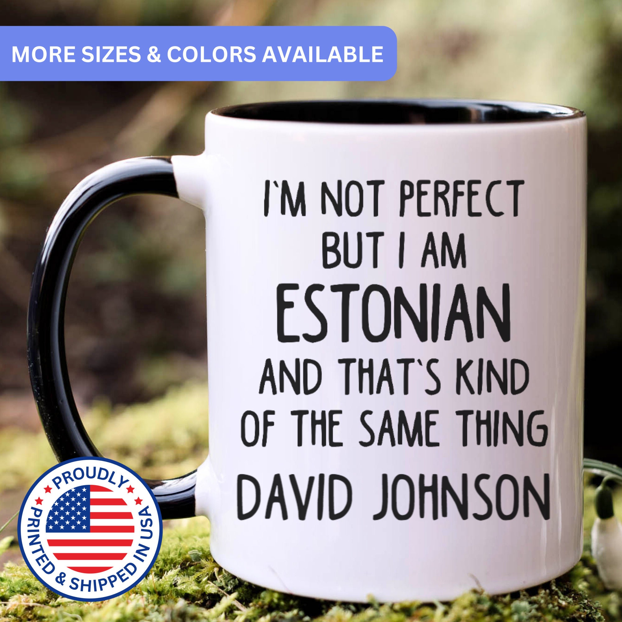 Personalized Estonian mug, Estonian gift, Estonian gifts, Estonian coffee mug, Estonian cup, APO046