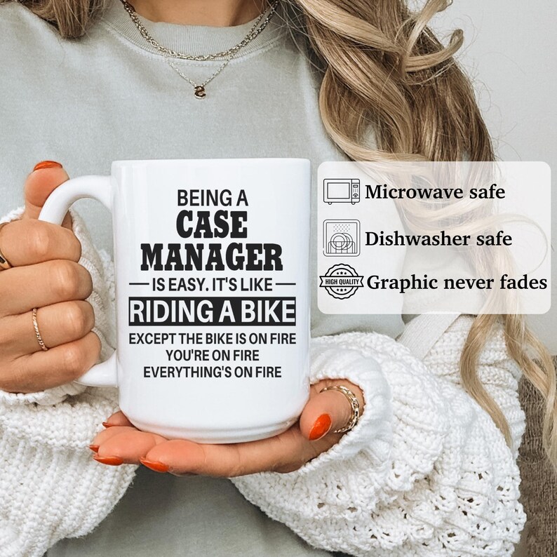 Taza de gerente de casos, regalos de gerente de casos, regalo para gerente de casos, idea de regalo, taza de café de gerente de casos, APO015 imagen 5