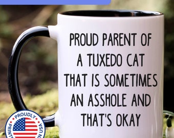 Tuxedo cat gift, tuxedo cat mug, tuxedo cat dad, tuxedo cat gifts for men, tuxedo cat gifts, tuxedo cat cup, tuxedo cat lover