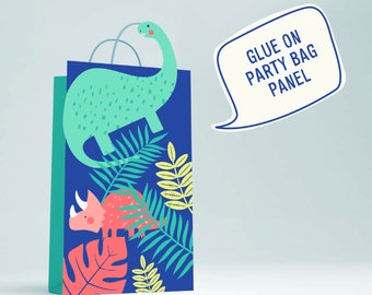 PRINTABLE - Dinosaur Favor Bag | Dinosaur Treat Bag | Dinosaur Party Bag