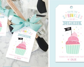 INSTANT DOWNLOAD - Baking Party Favor Tag | Baking party Printables | Baking Party Decor | Baking Party Thank You Tag | Cupcake Party