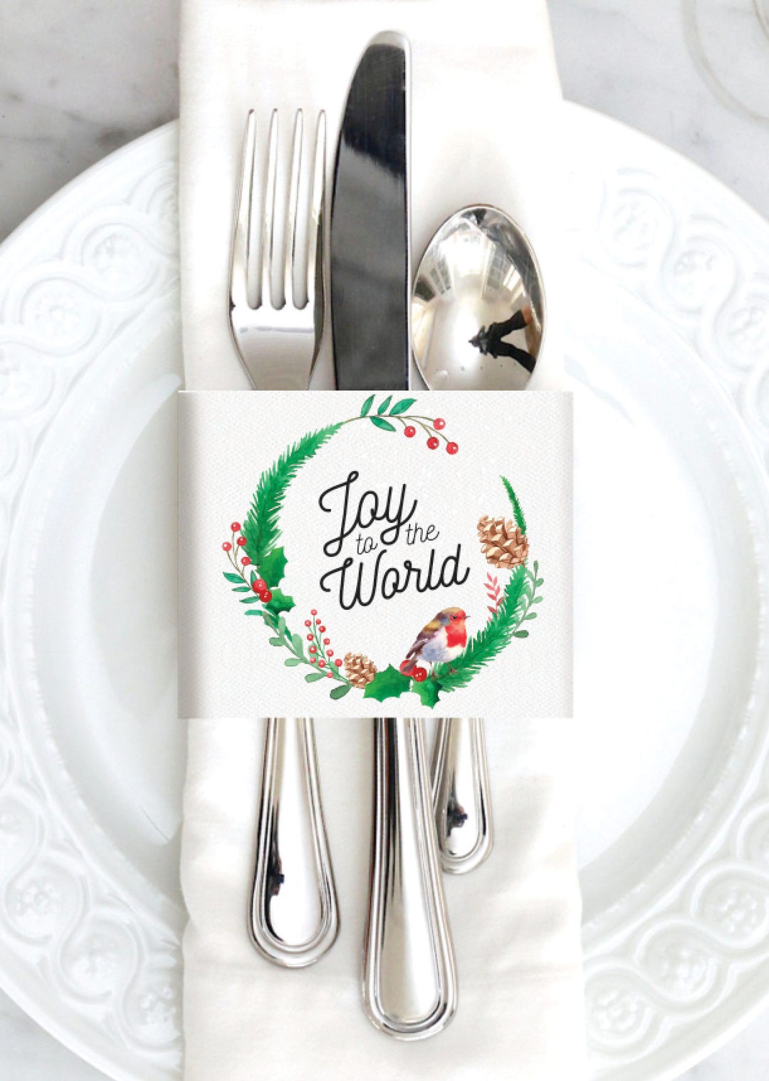 PRINTABLE Christmas Napkin Holder Christmas Table Decor Christmas ...
