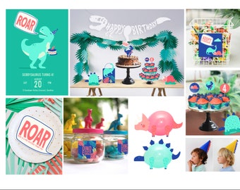 INSTANT DOWNLOAD Dinosaur Party Printables Dinosaur Party | Etsy