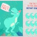 Pin the Tail on the Dinosaur Printable Birthday Party Game | Etsy