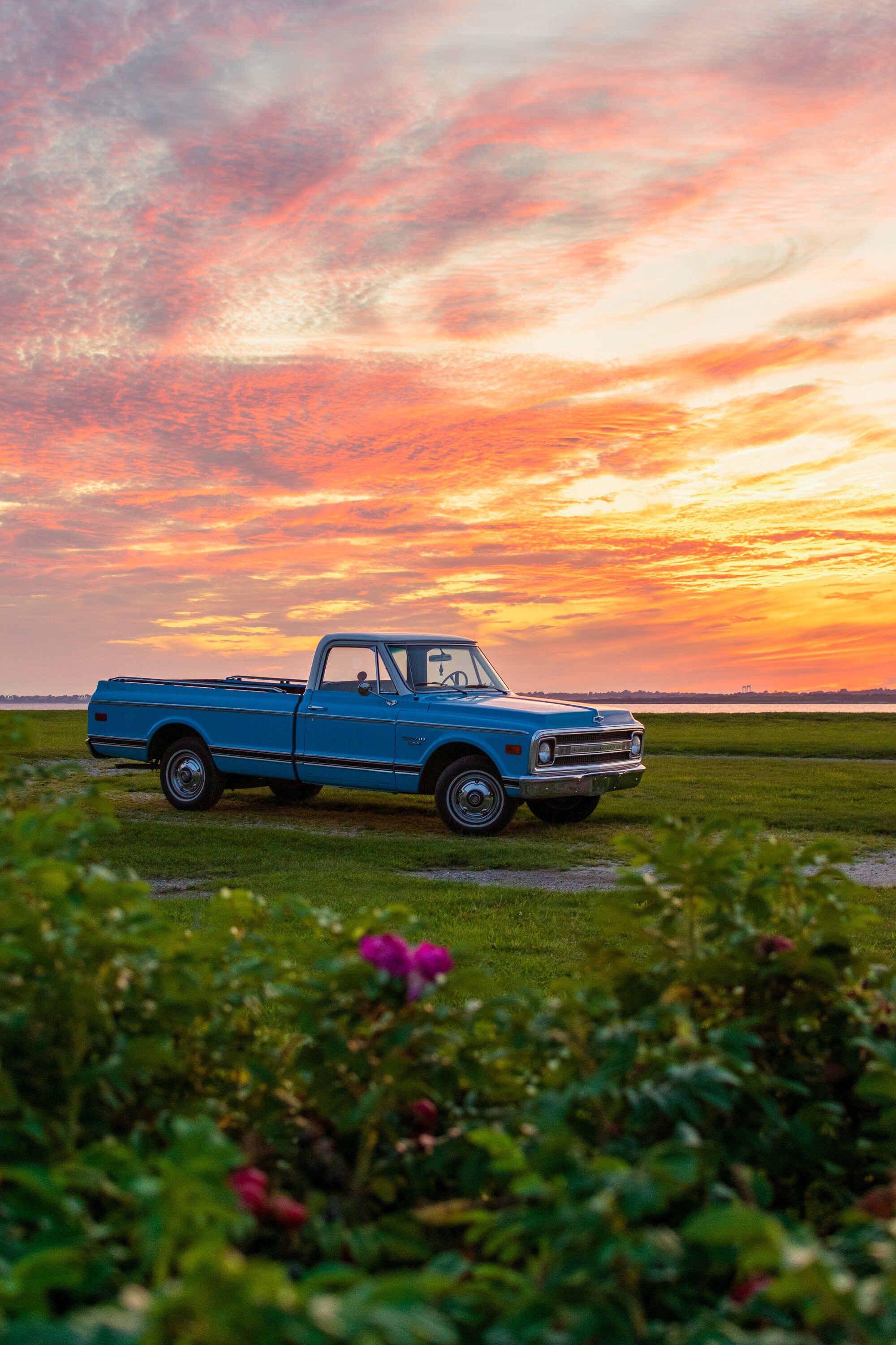 Colorful Little Compton Classic Truck Sunset Little Compton RI Etsy