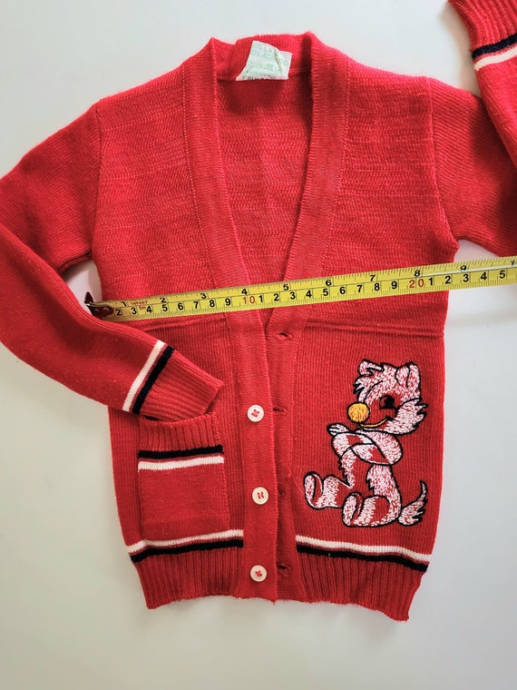 Vintage Italian Baby, Childs Red Sweater, Manifat… - image 9