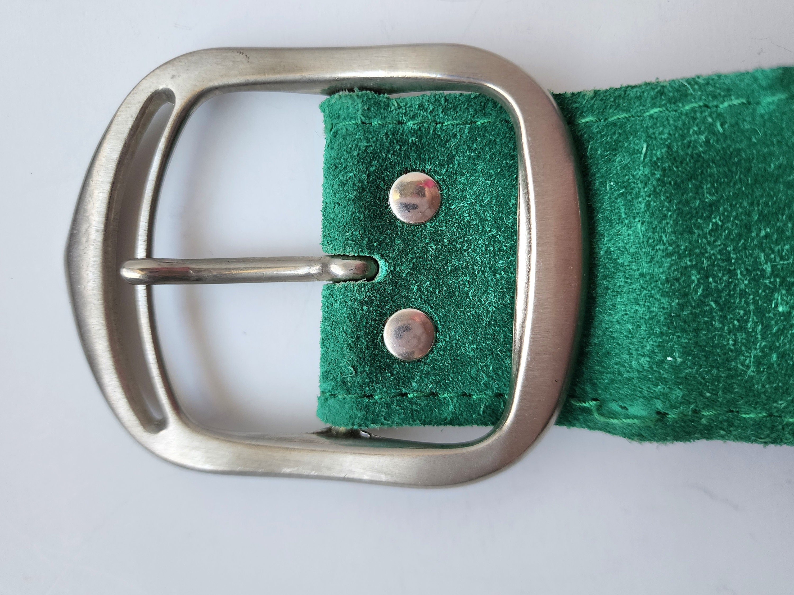 Vintage Suade colour block belt main image 1