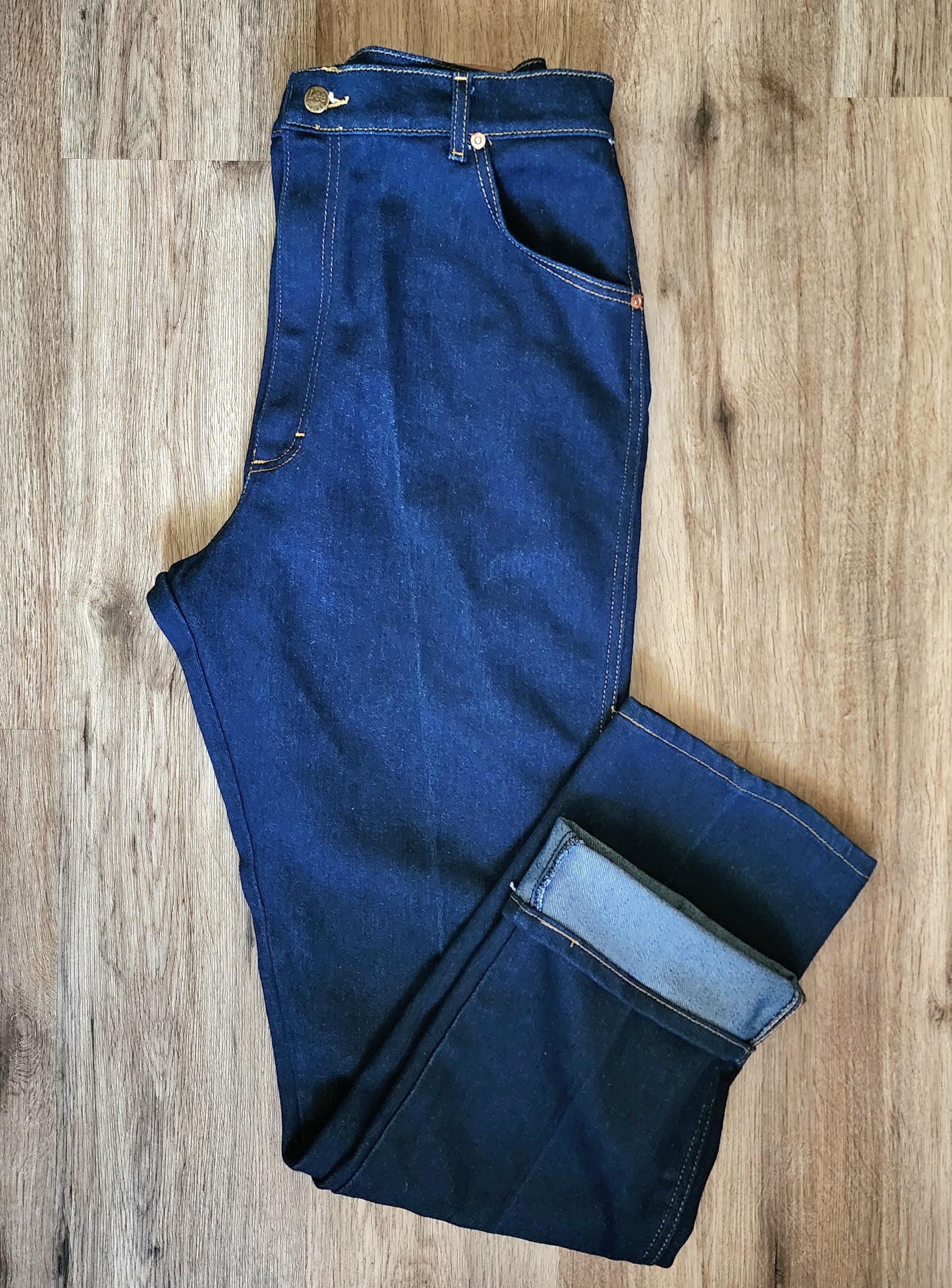 Indigo Lee Jeans - Etsy