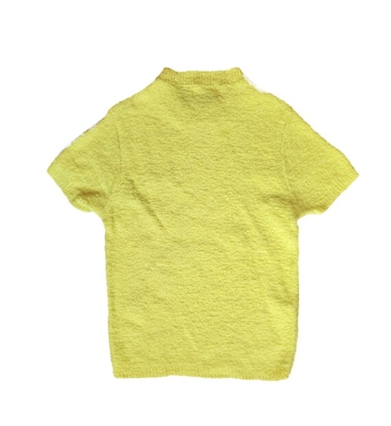 Vintage Sweater by Sugarbush, Yellow 100% Wool, X… - image 7