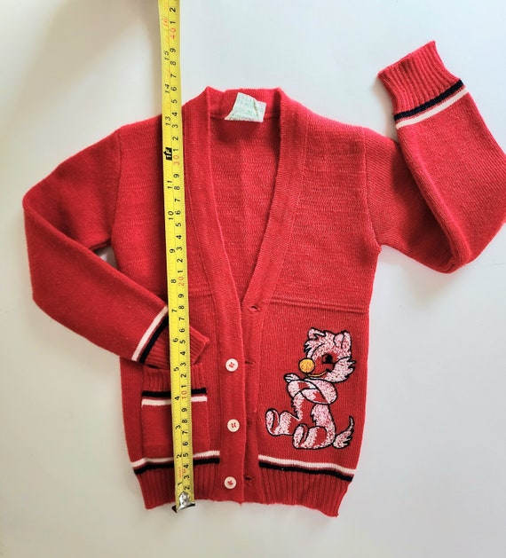 Vintage Italian Baby, Childs Red Sweater, Manifat… - image 10