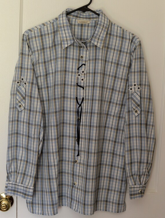 Chemise vintage par Landhaus C A Naturally Allemand Chemise