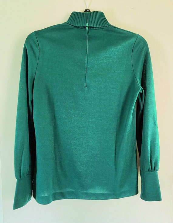 Turtleneck Lace Top Light Green