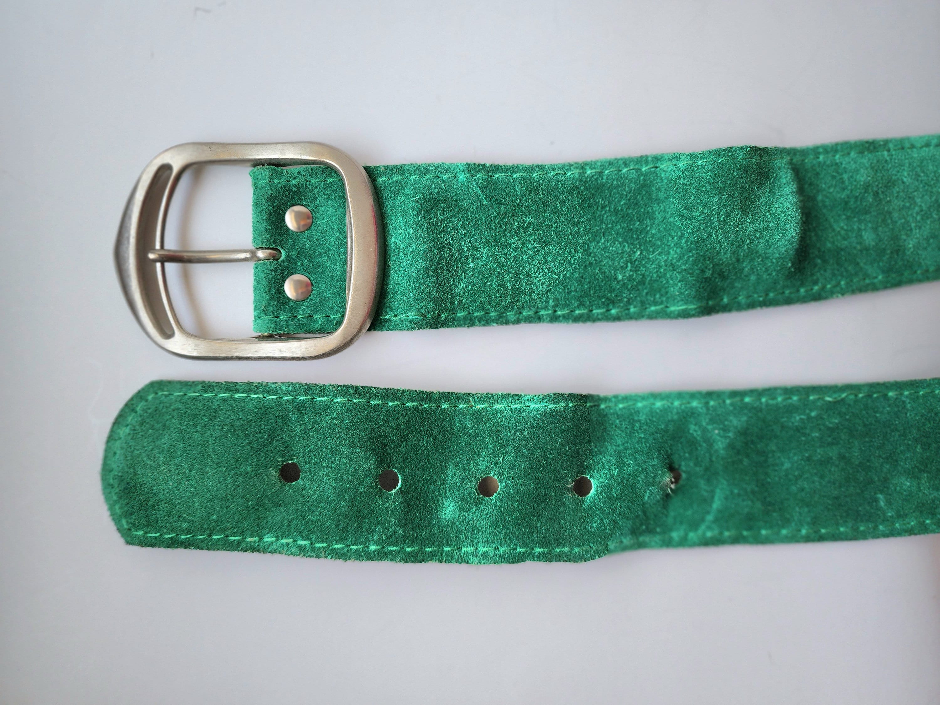 Vintage Suade colour block belt