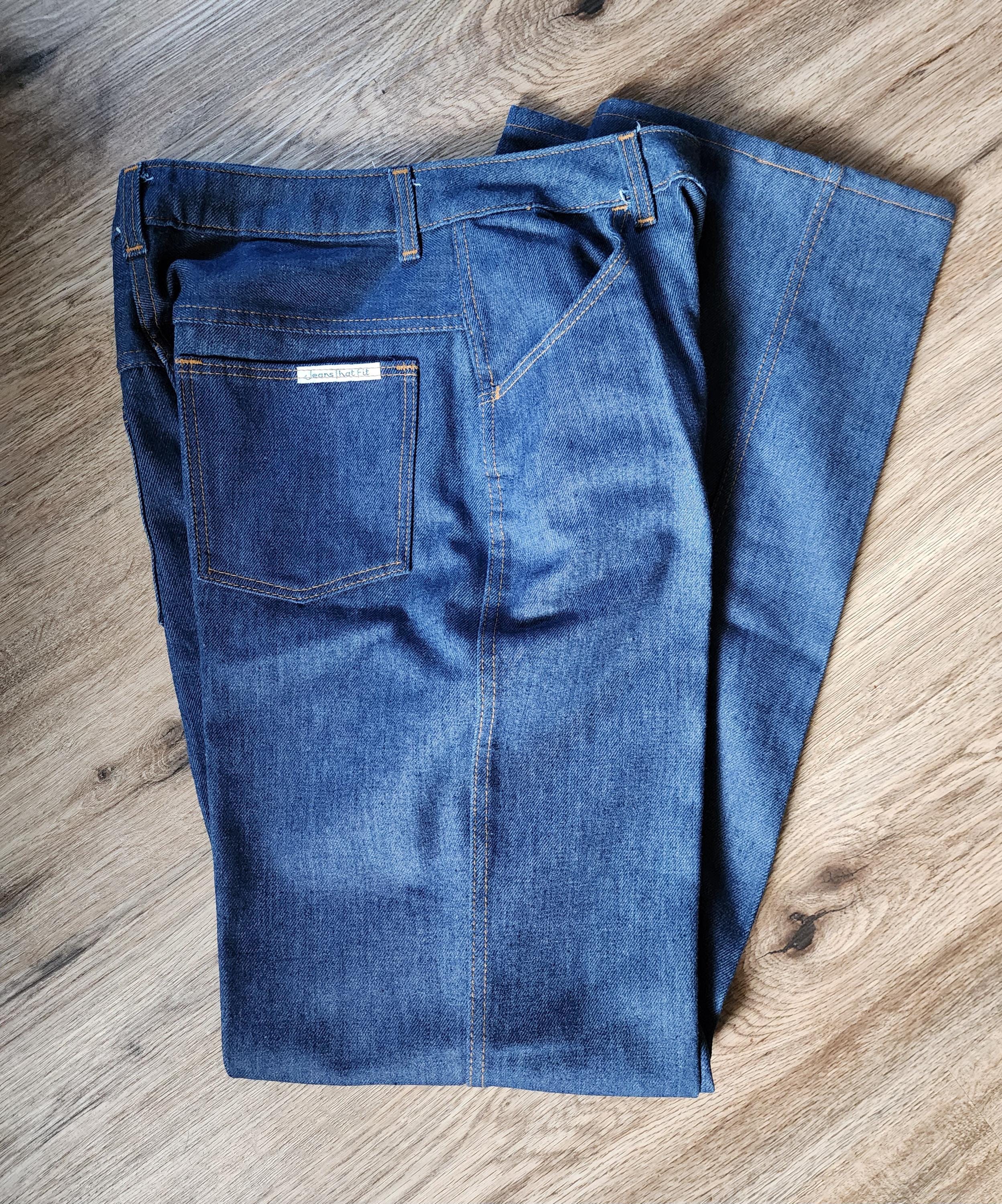 パンツ ROEBUCKS DENIM PANT W33 1970'S OLD USED Vintage 1970s Roebucks Sears Denim Work Jeans Carpenter
