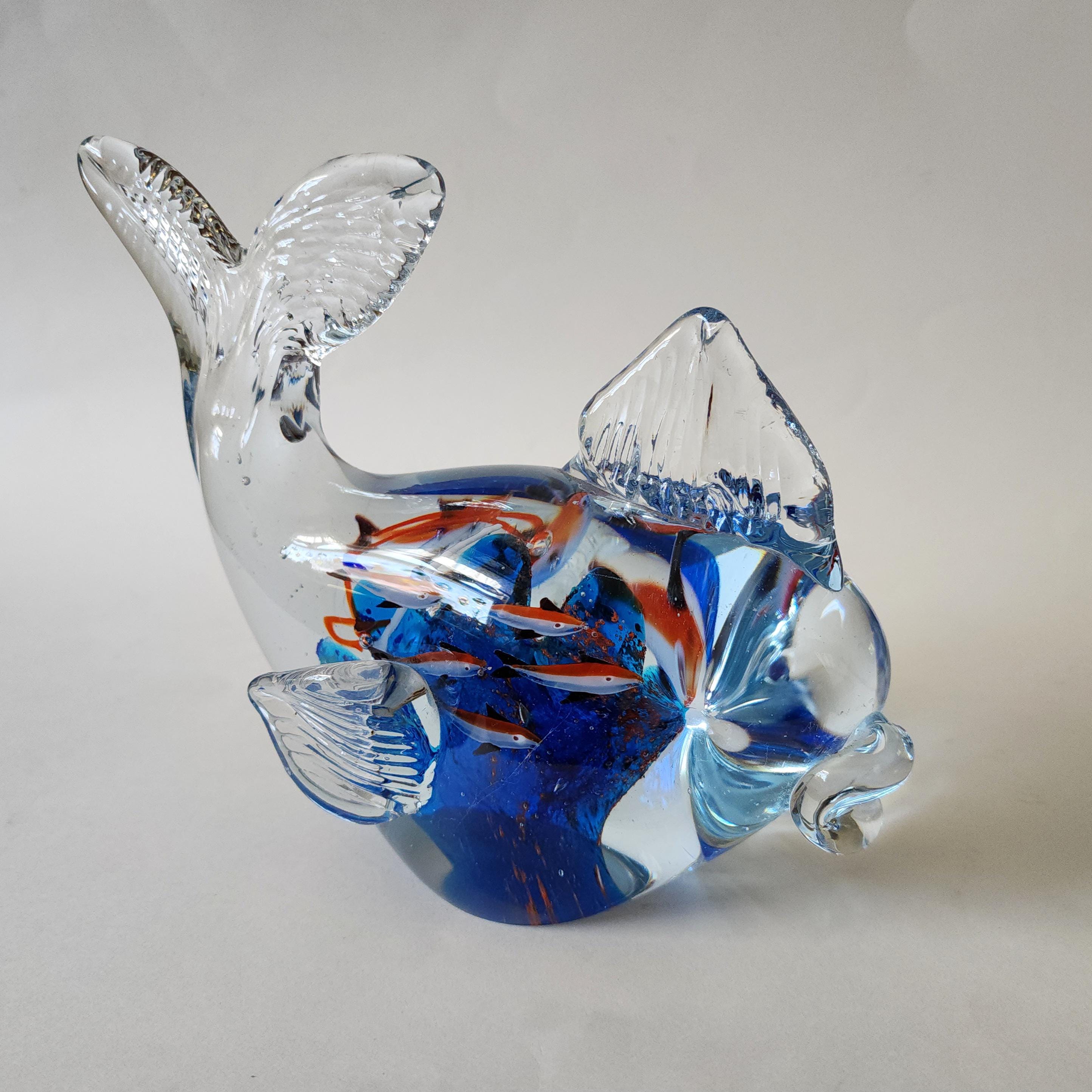 Orange Glass Fish - Etsy