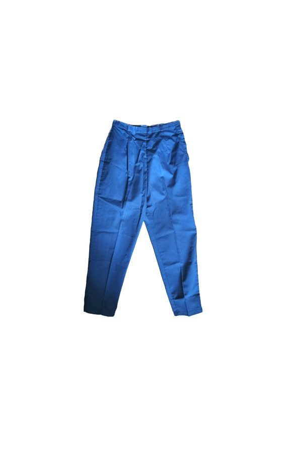 Vintage Pants, Light Weight, Blue, 50's 60's  Side