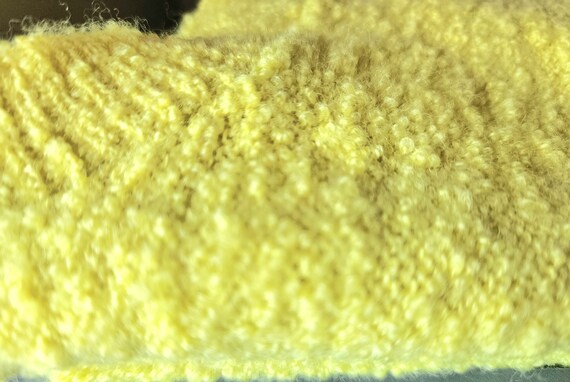 Vintage Sweater by Sugarbush, Yellow 100% Wool, X… - image 4