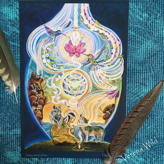 Indigenous Spirituality A4 paper print