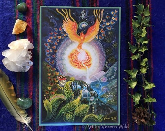 Rising Phoenix A4 Print