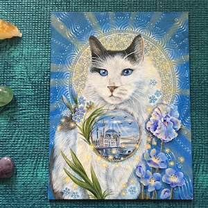 Original Hand Painted Acrylic Painting Cats of Istanbul