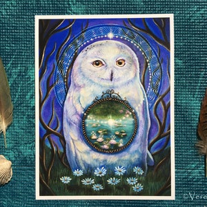 Magic Snowy Owl Fineart Print