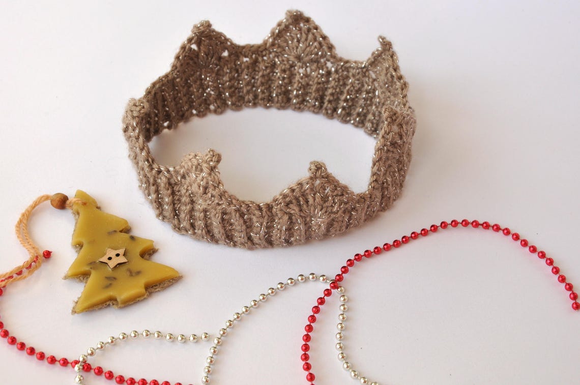 Baby Boy Crown Headband Сrocheted Crown Prince Crown Newborn Etsy