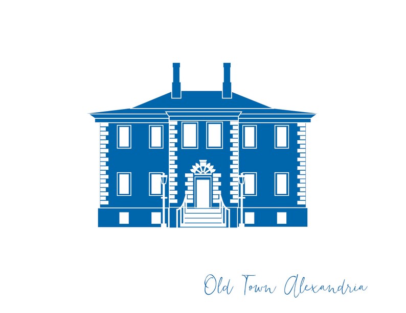 Alexandria Virginia Carlyle House Old Town Alexandria Card