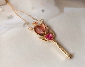 Sailor moon Rod, moon wand, sailormoon necklace, moon stick, sailormoon locket, transformation wand stick, moon rod, pink moon, anime