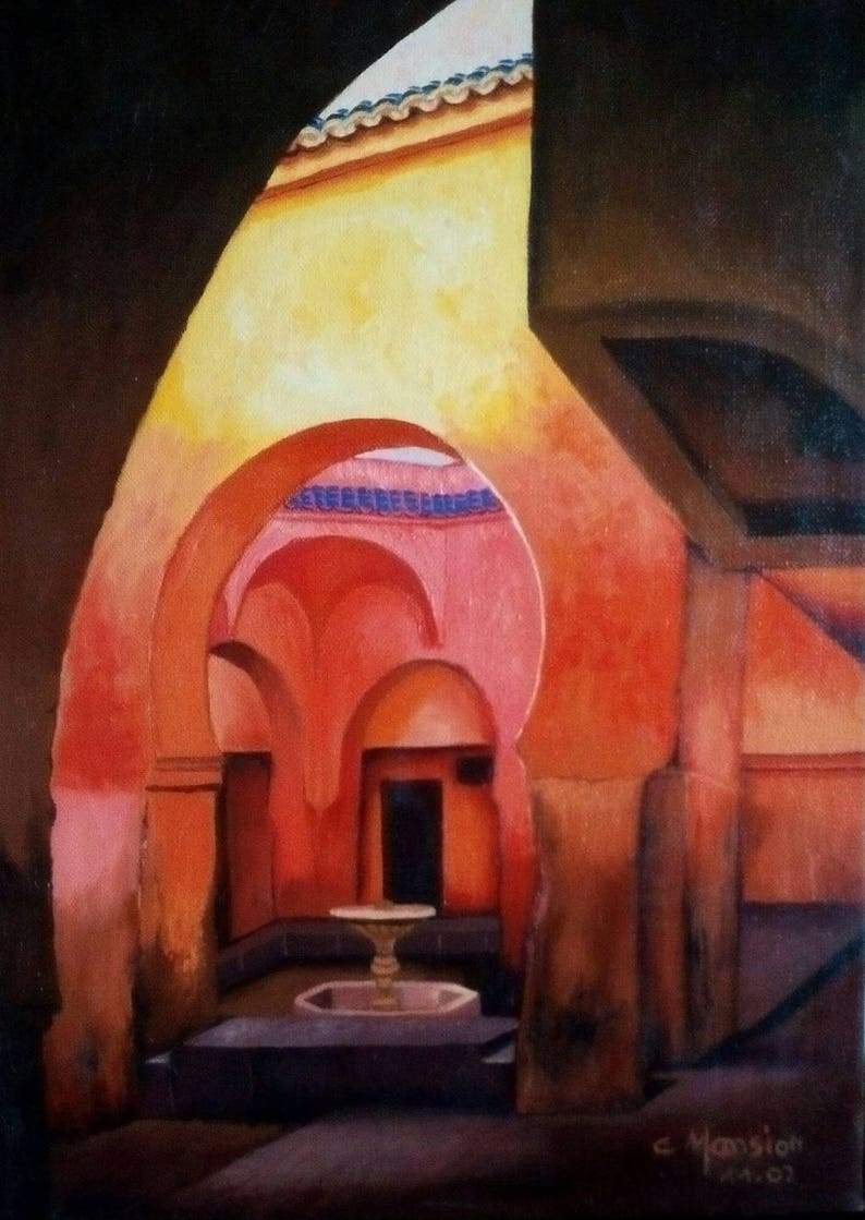 peinture sur toile maroc