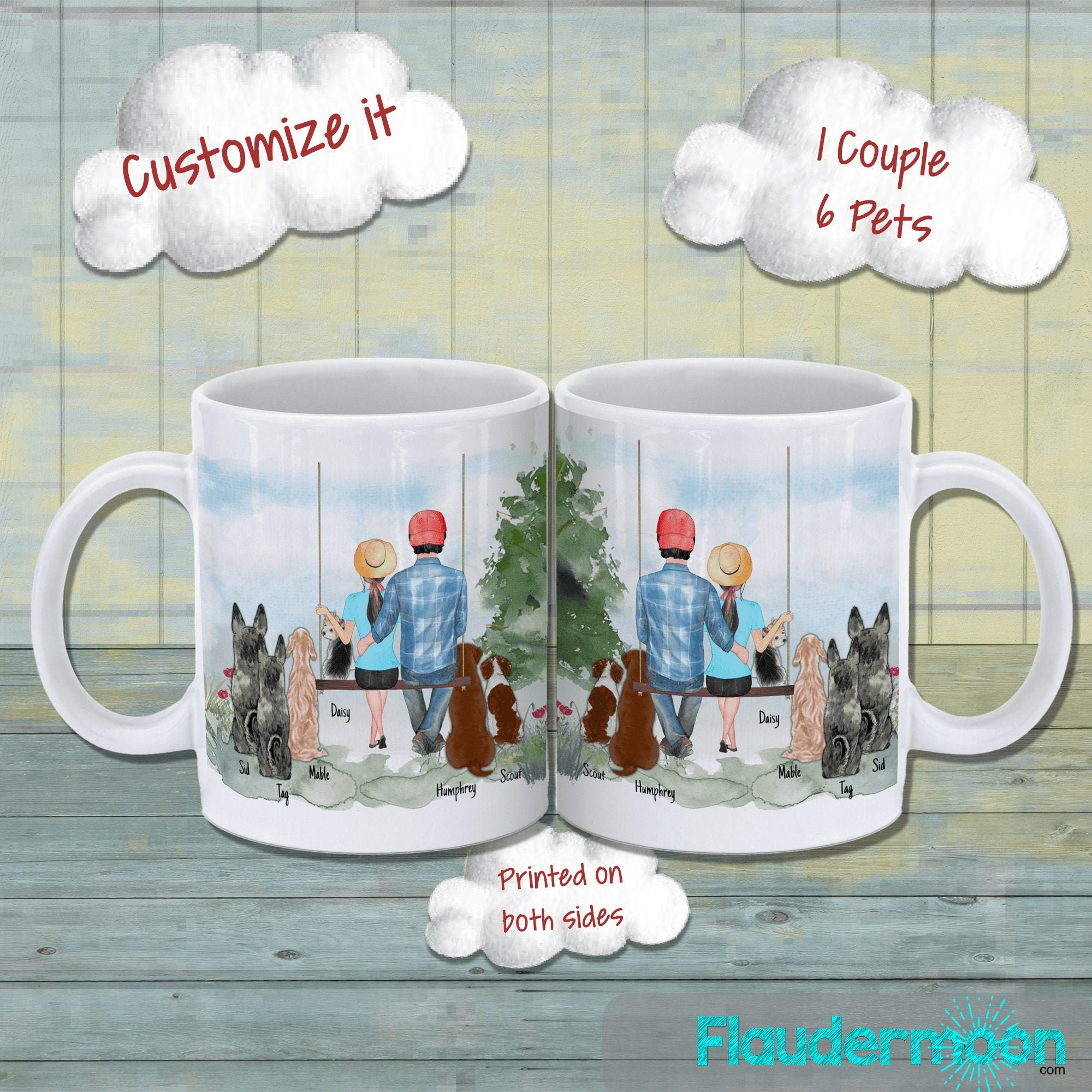 custom dog coffee mug