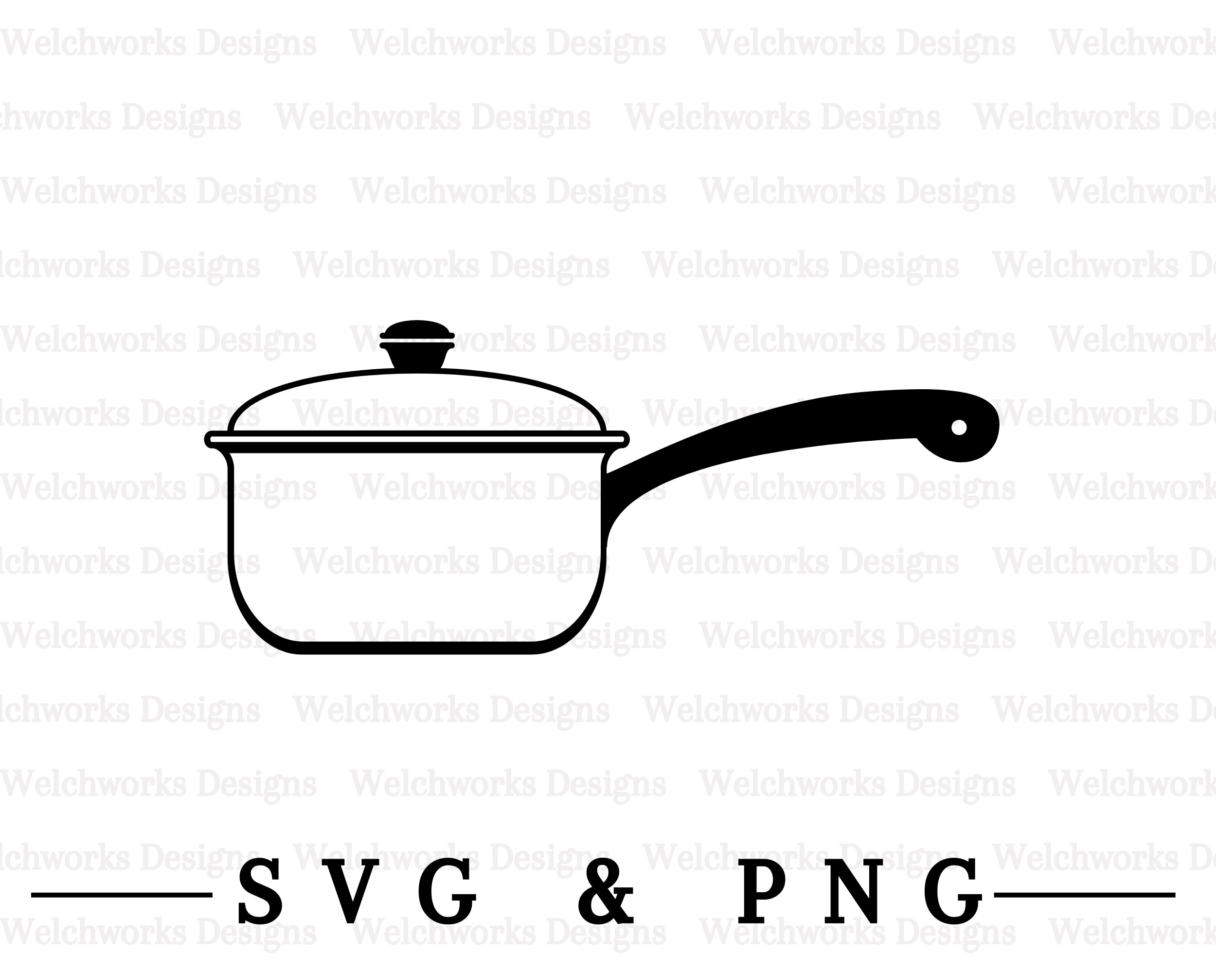 Saucepan Svg & Png Kitchen Svg Pot Holder Svg Kitchen Etsy