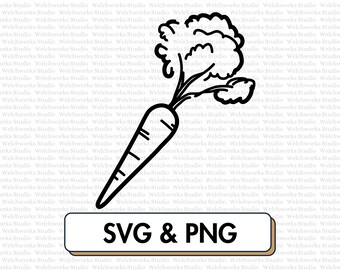 Carrot SVG PNG Clipart Gardener Gift (Digital Download)