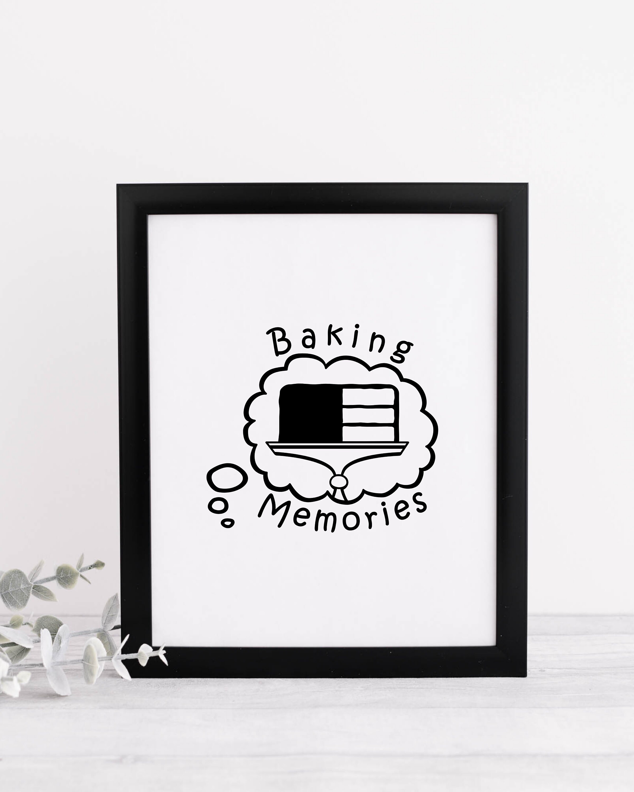 Baking Memories Svg Baking Clipart Apron Gift for Baker Apron Cut File Shirt Gift for Grandma