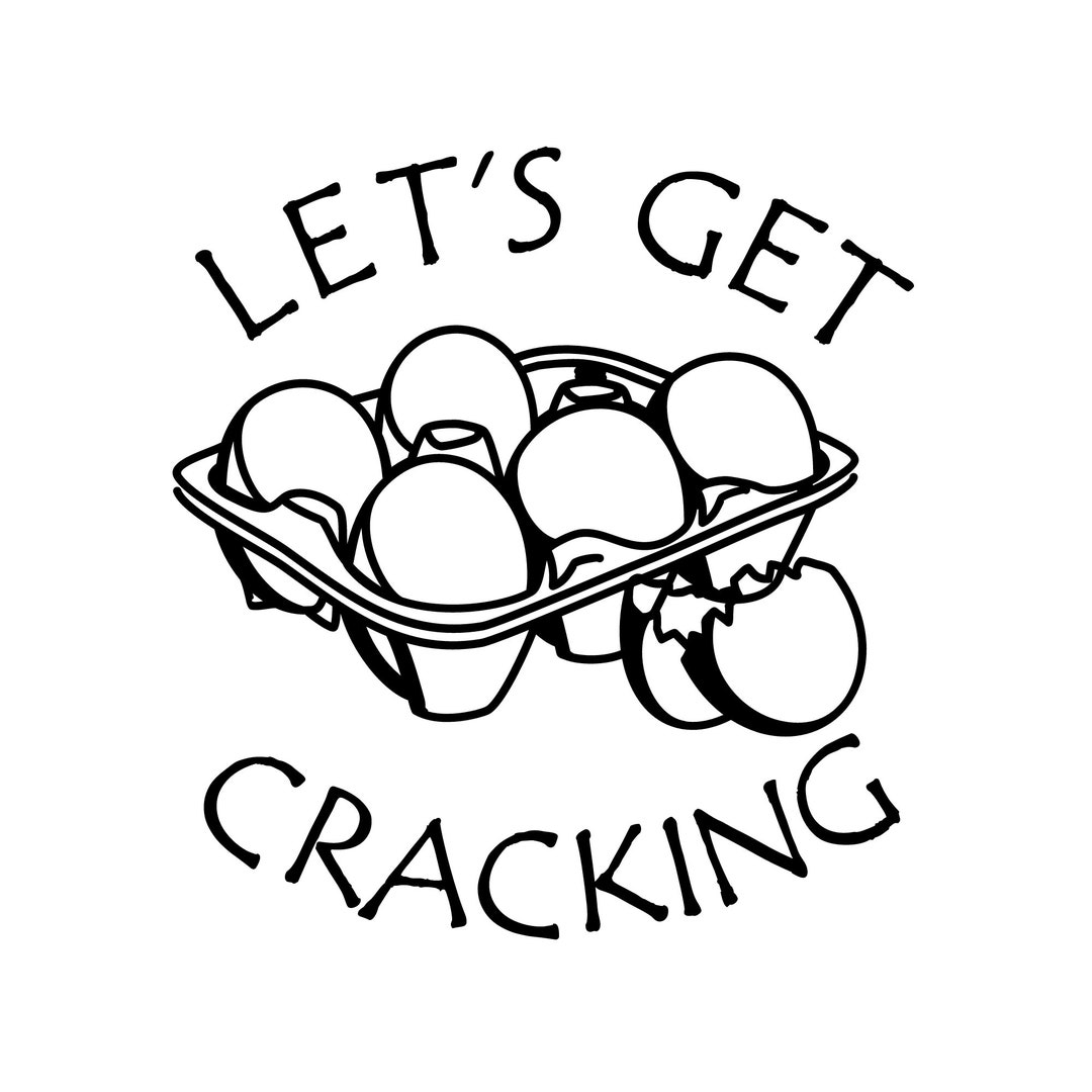 Let's Get Cracking SVG & PNG Baking Sweatshirt Bakers - Etsy