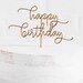 Happy Birthday Cake Topper // Happy birthday Party // Happy birthday // Cake Topper // Happy Birthday Topper// Birthday Party / Gold Topper