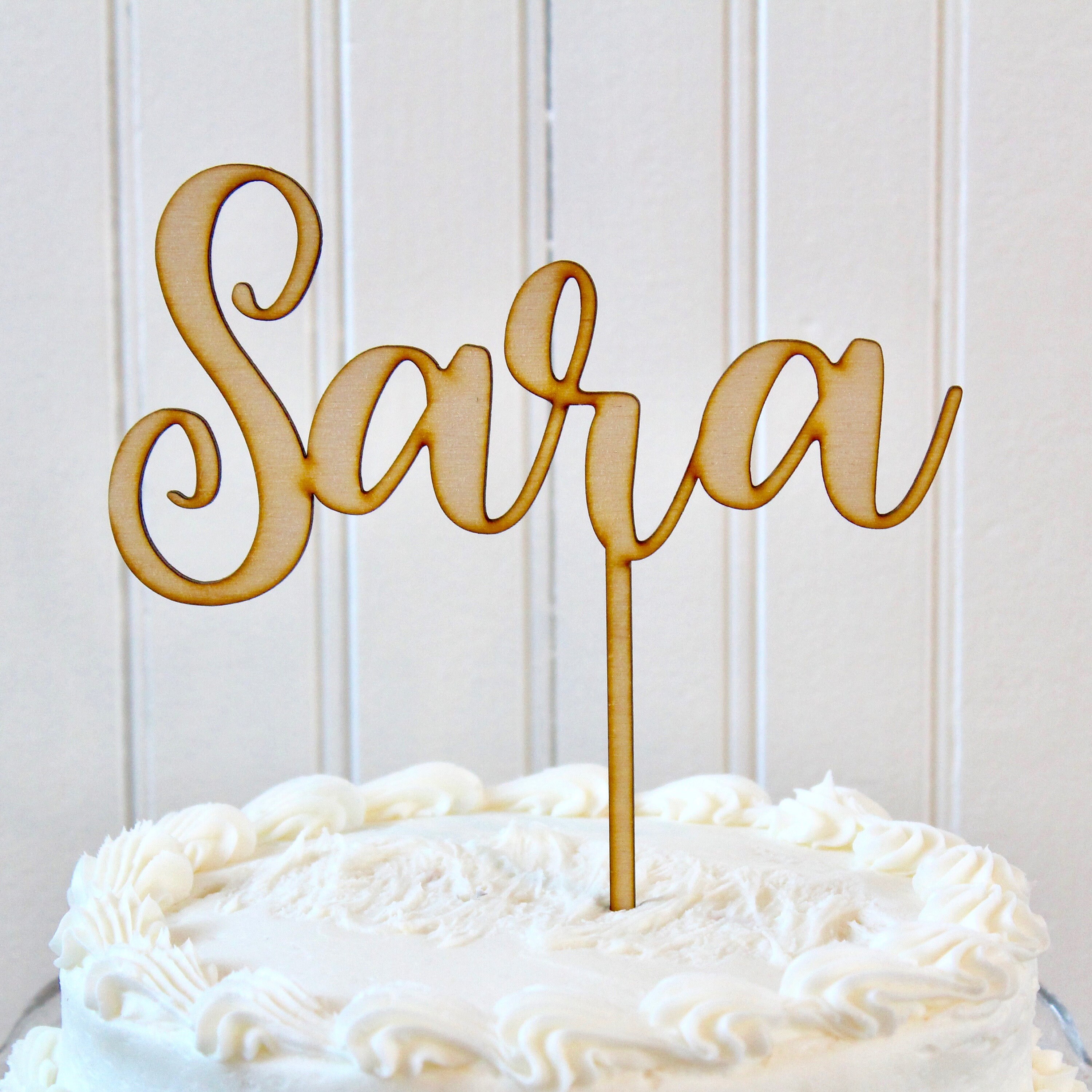 Personalized Name Cake Topper // Name Cake Topper // Custom Etsy