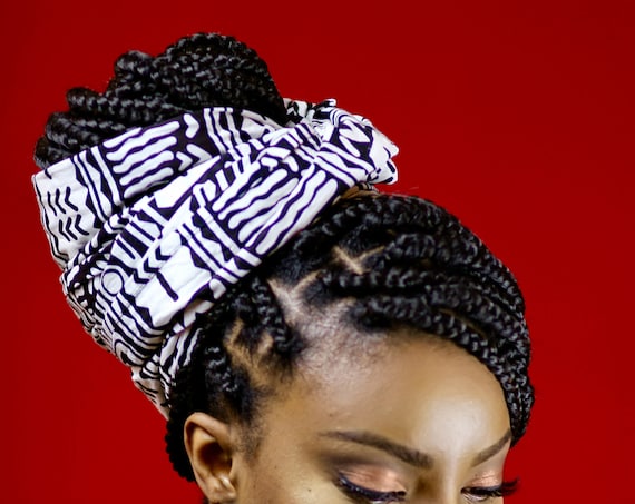 Head Wrap The "Cookies n Cream" hair wrap
