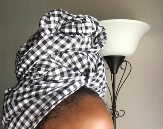 The "Black Picnic"hair wrap