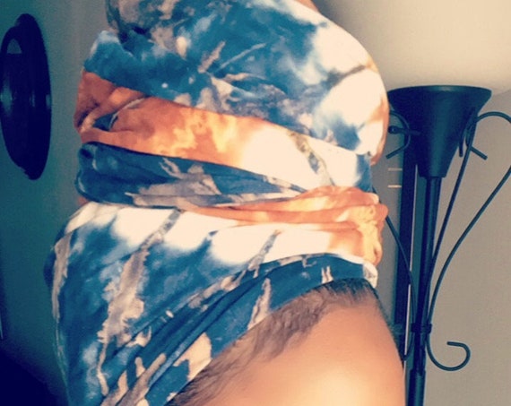 The "Tie-dye" hair wrap