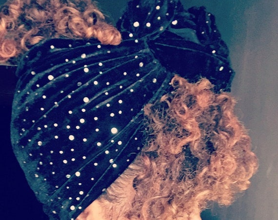 The "Disco Velvet" hair wrap