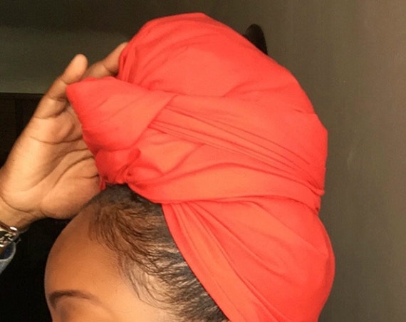 The "Red Solid" hair wrap