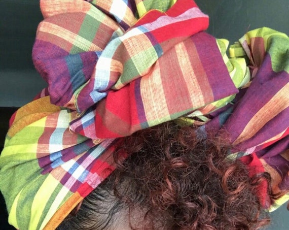 The “Plaid” hair wrap