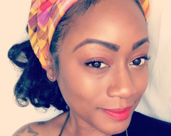 Head wrap “plaid”