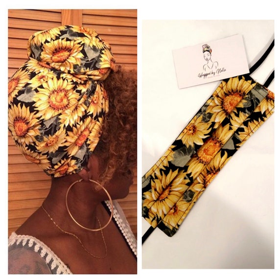 Sunflower filtered Mask & Wrap set