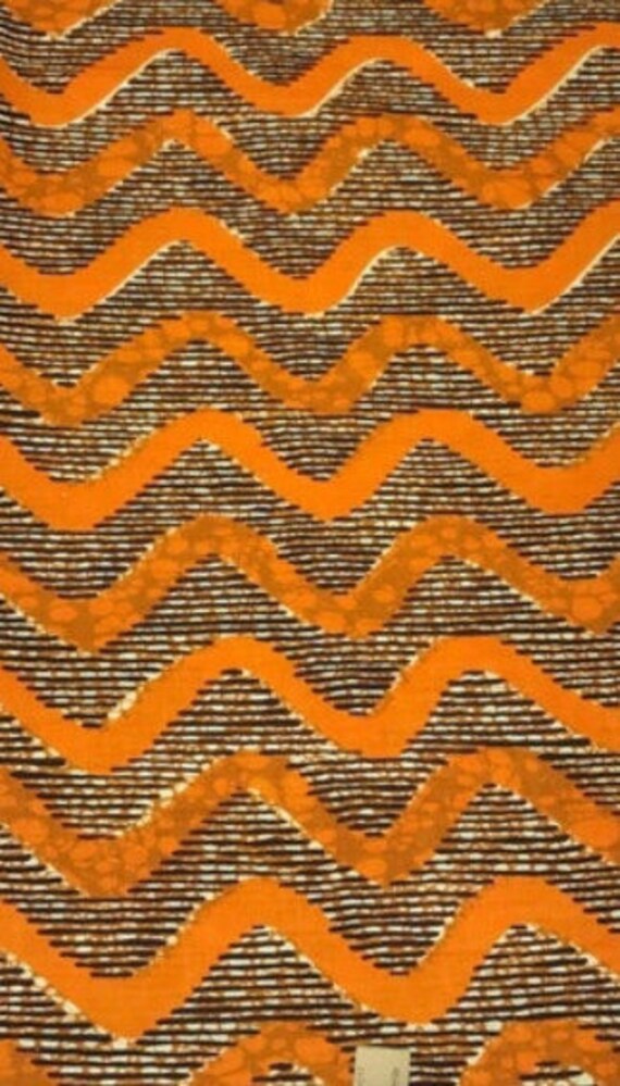 The "Orange Waves" hair wrap