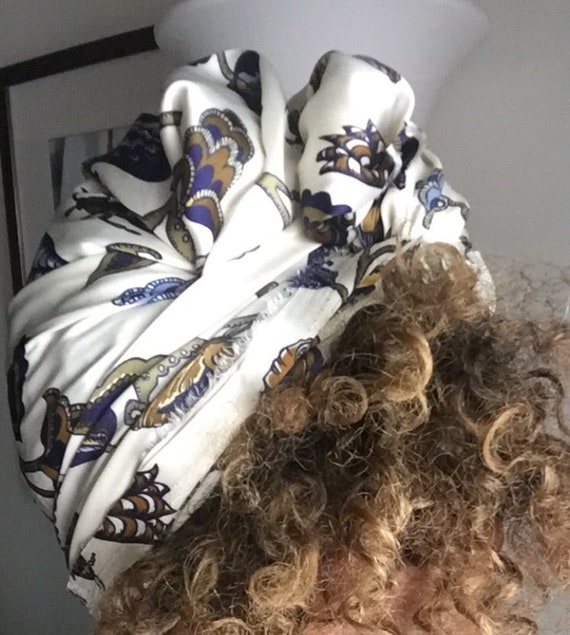 The "Vine" chiffon/Satin hair wrap