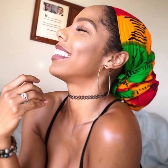 The "Red, Orange & Green" hair wrap