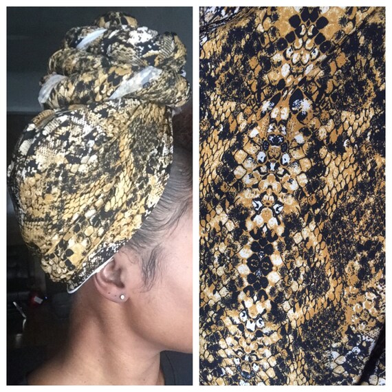 The "Rattlesnake stretchy" hair wrap